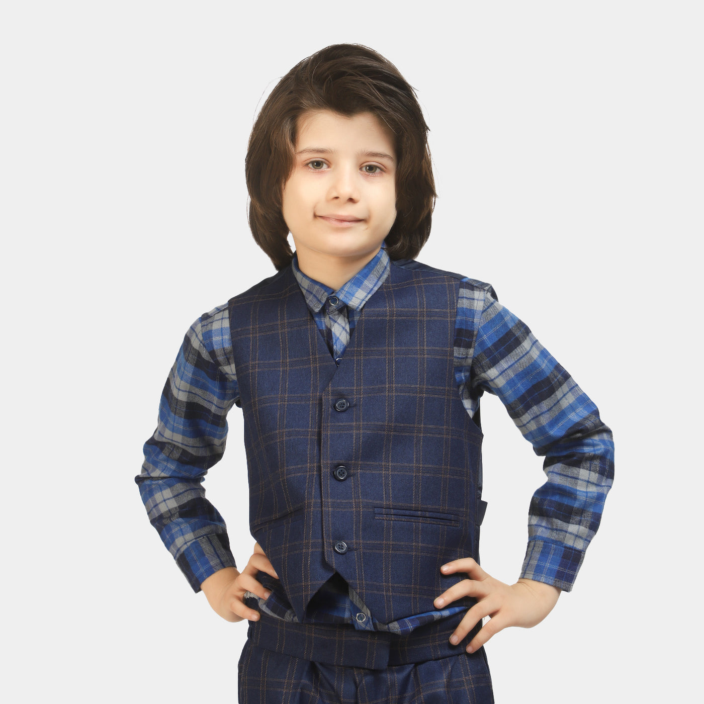 Boys Suit 3PCs- R.Blue