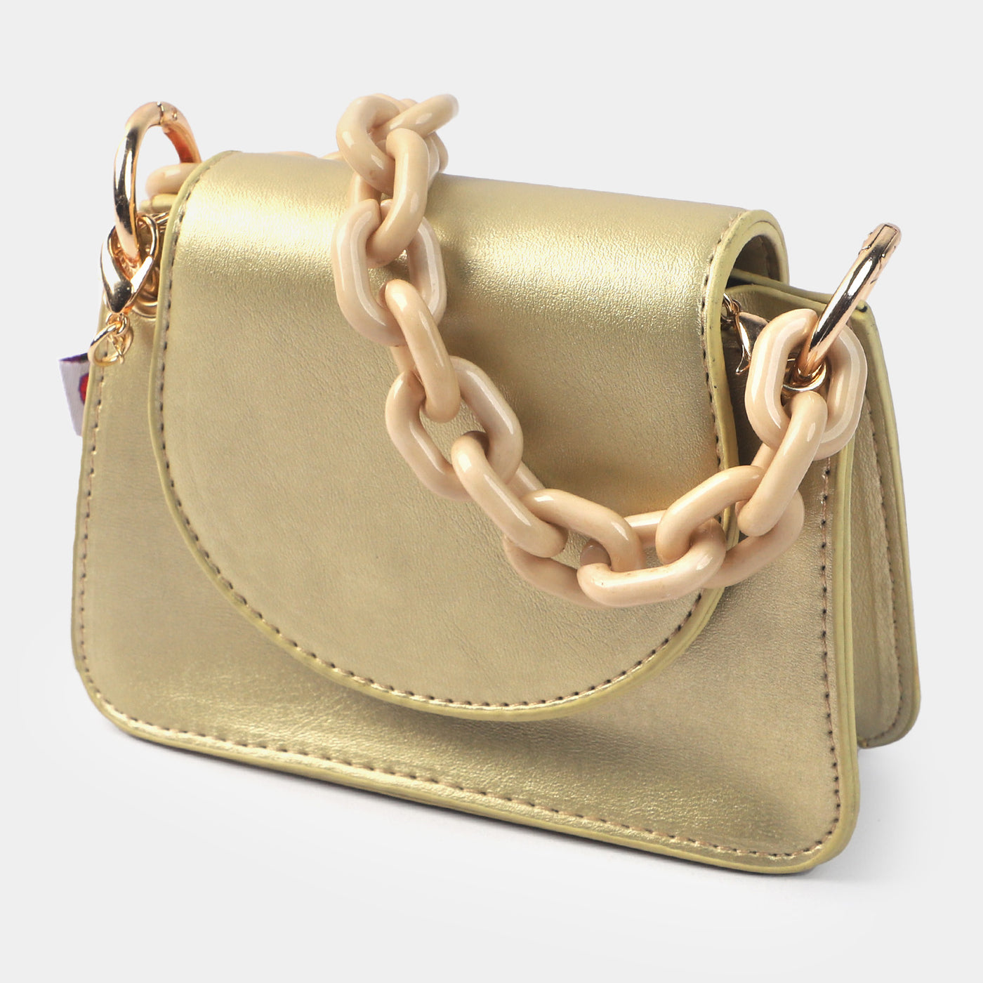 Girls Fancy Hand Bag | Golden