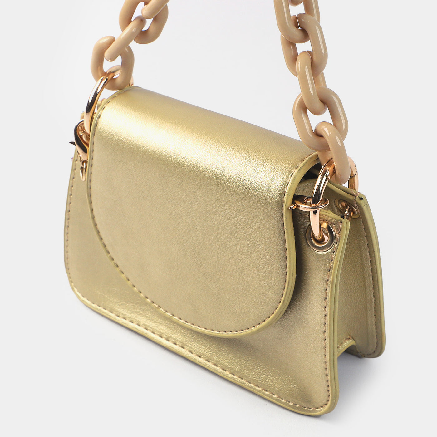 Girls Fancy Hand Bag | Golden