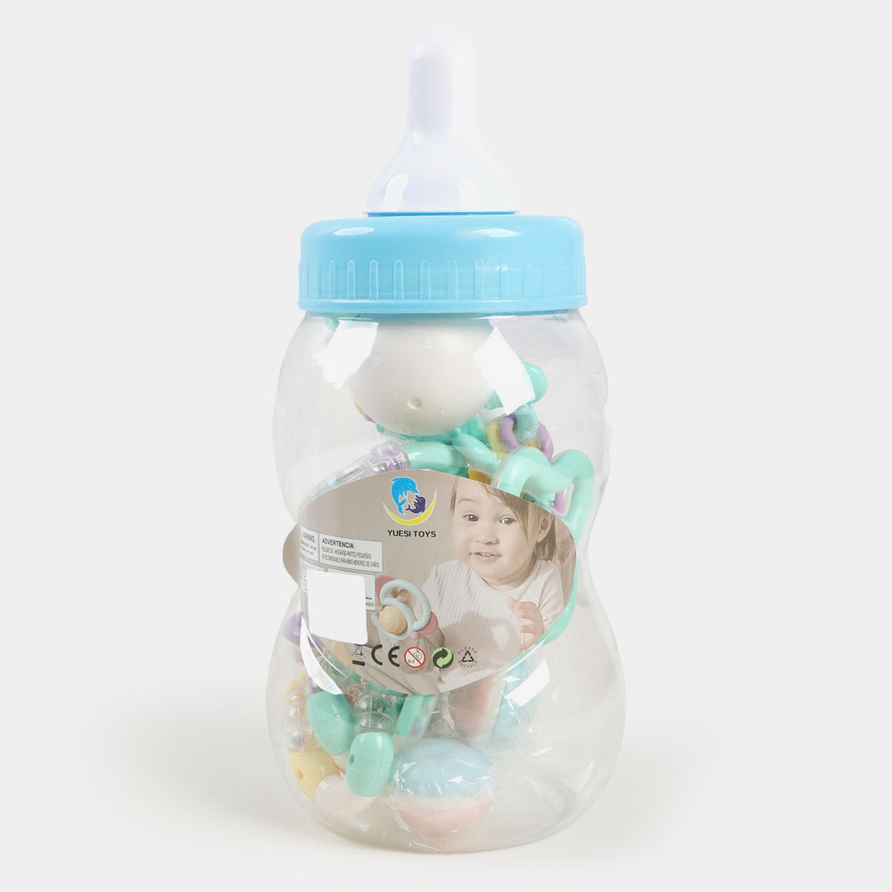 Feeder Jar Rattle Play Set | Blue