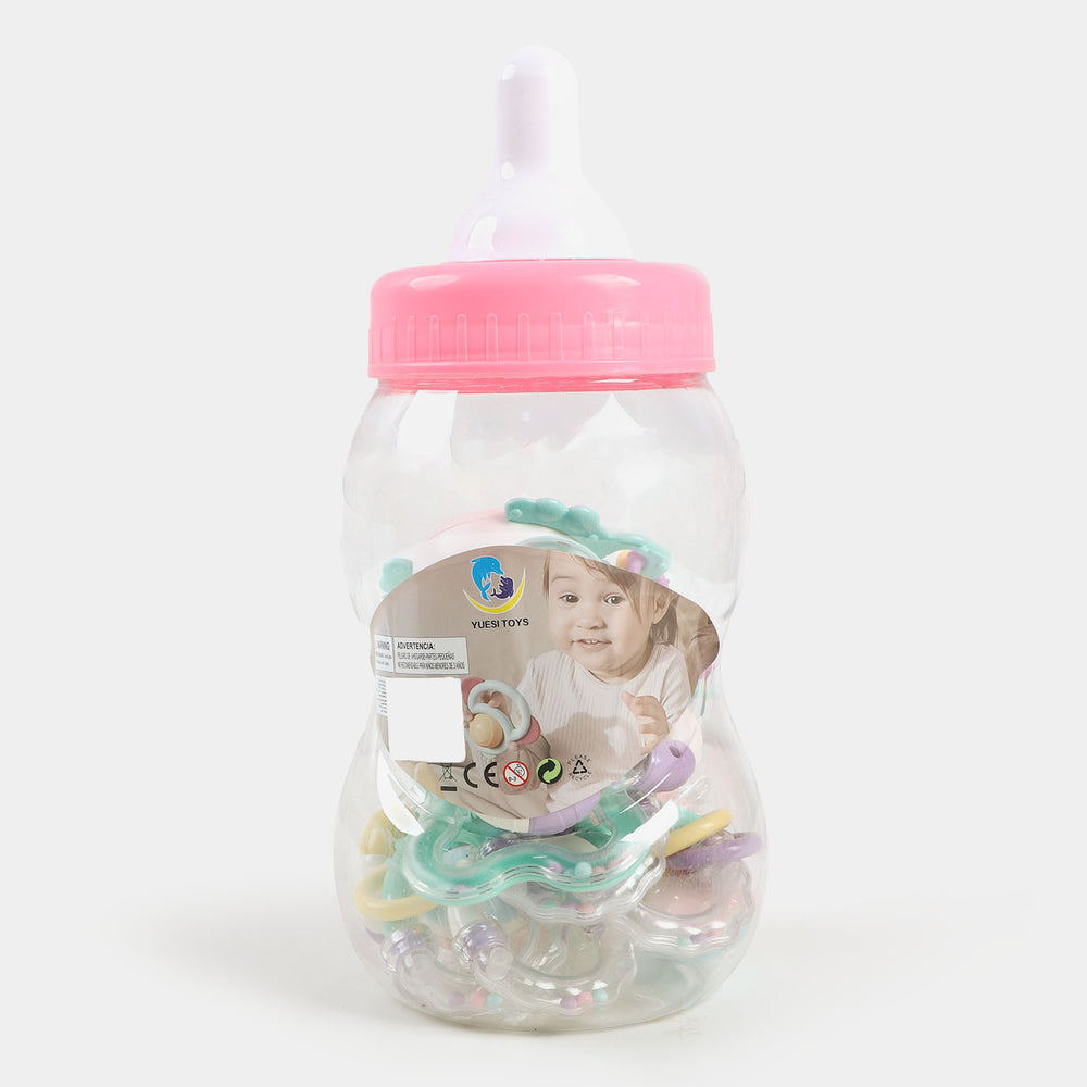 Feeder Jar Rattle Play Set | Pink