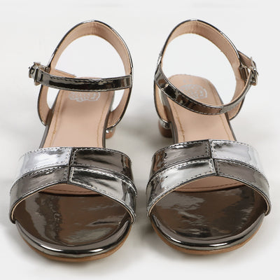 Girls Sandal 456-38 - Grey/Silver