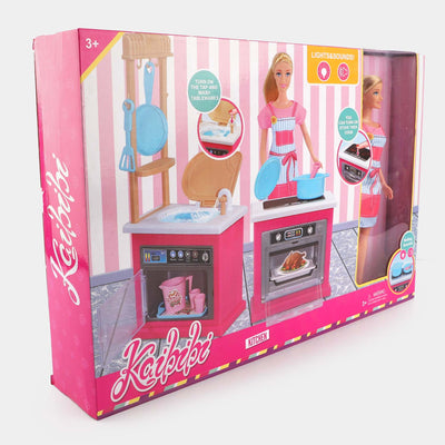 Fashion Cook Doll Play Set For Girls