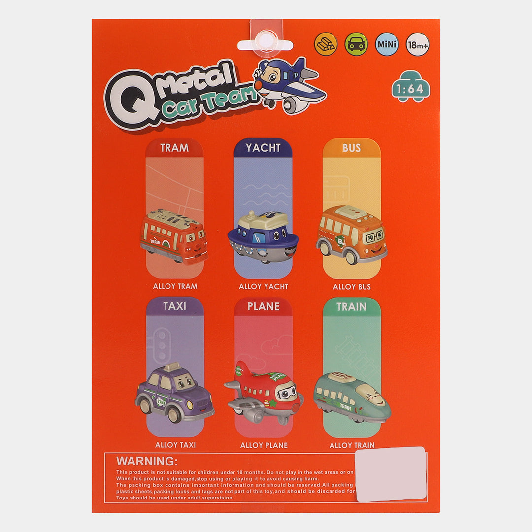 Die Cast Vehicle 6Pcs Set