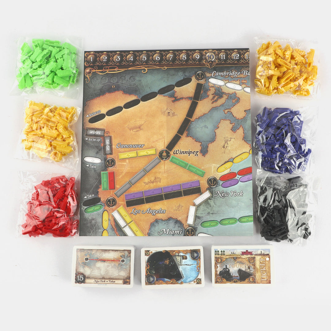 Board Game Train Routes Ticket to Ride Train Route-Building Strategy Board Game Price in ...