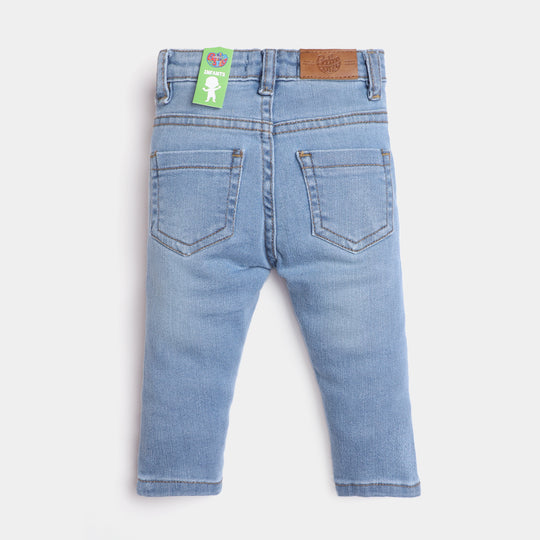 Infant Girls Denim Pant Basic F-23-Ice Blue