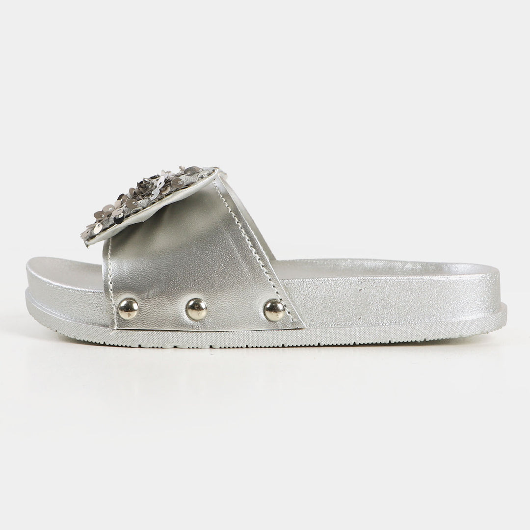 Girls Slipper CL-9 - SILVER