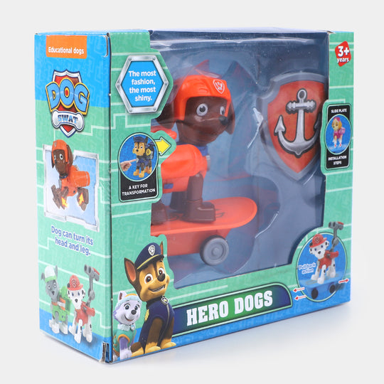 Pull Back Hero Dog For Kids