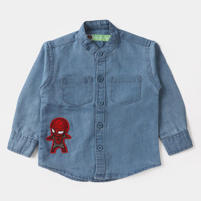 Infant Boys Casual Shirt Ridding In The Summer - L/BLUE