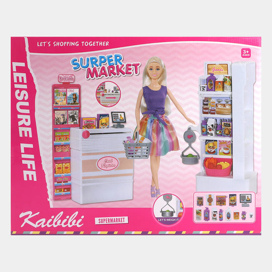 Supermarket Doll Playset For Girls