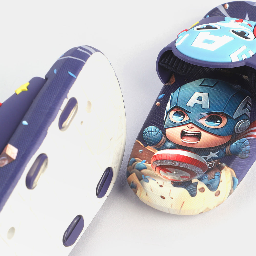 CHARACTER BOYS SLIPPERS -NAVY