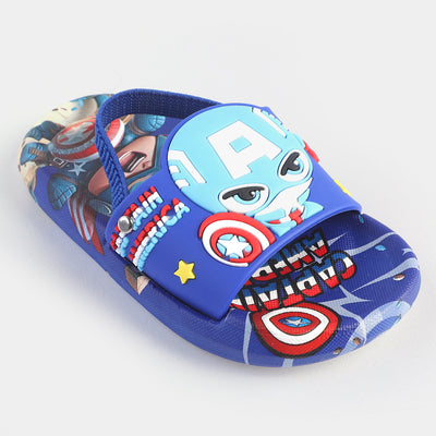CHARACTER BOYS SLIPPERS -BLUE
