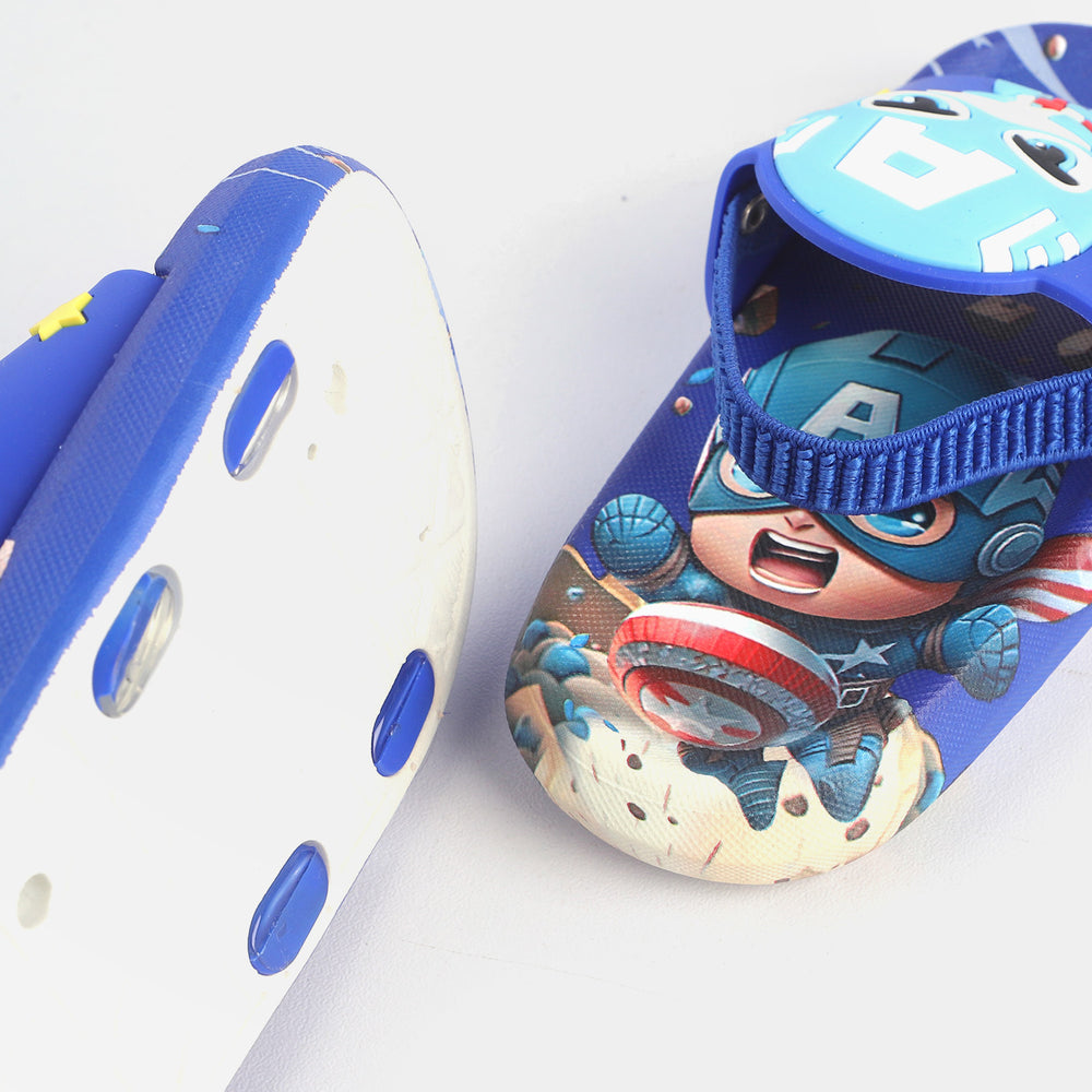 CHARACTER BOYS SLIPPERS -BLUE