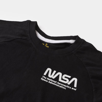 Boys Cotton 2 Piece Suit Nasa - BLACK