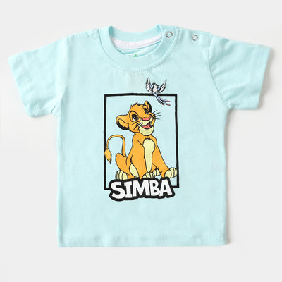 Infant Boys Round Neck T-Shirt Lion- Spa Retreat