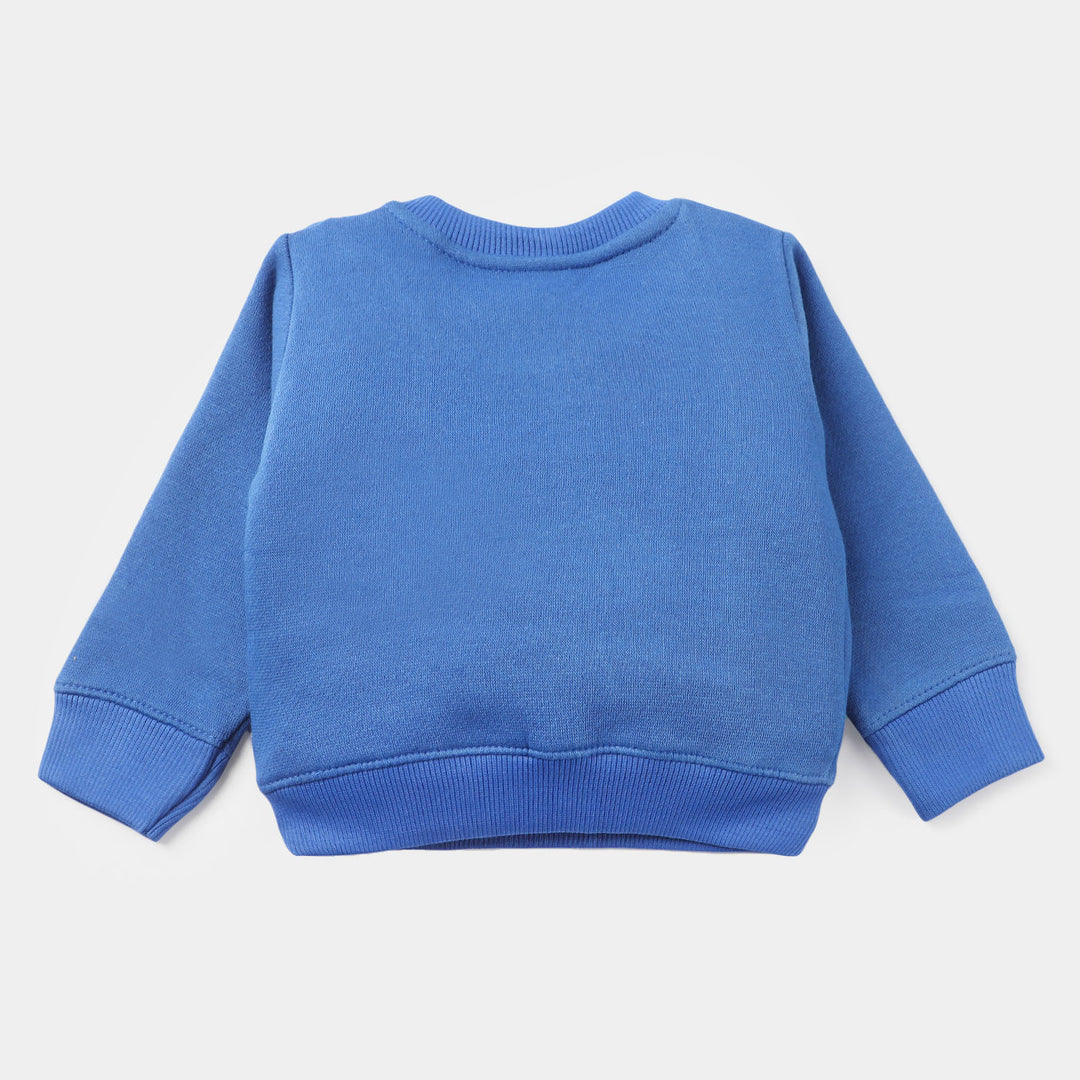 Infant Boys Fleece Sweatshirt Friends Forever-D.Blue