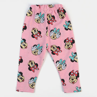 Infant Girls Printed Tights All Over-Candy Pink