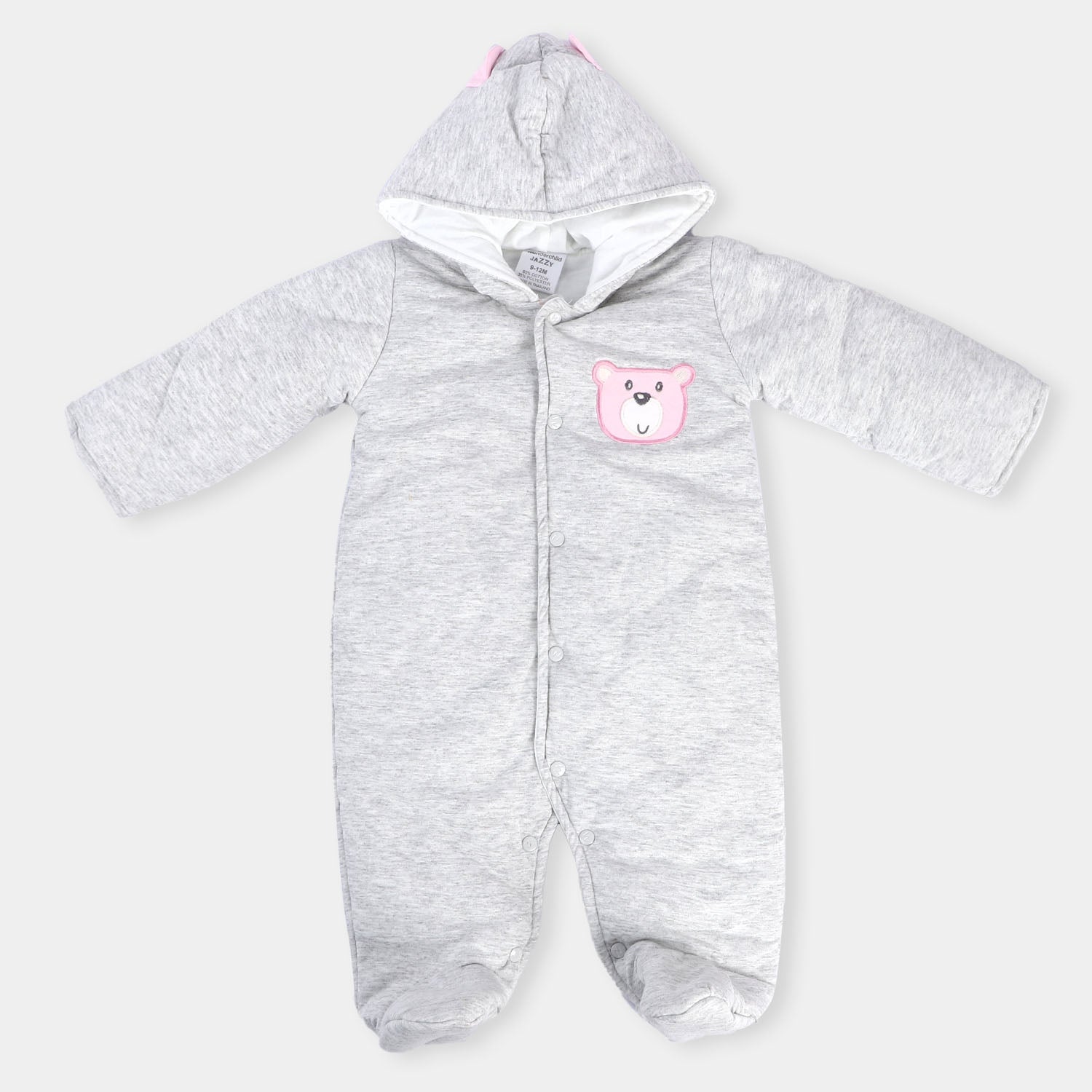 Girls Romper Hooded - Grey Price in Pakistan | Bachaa Party