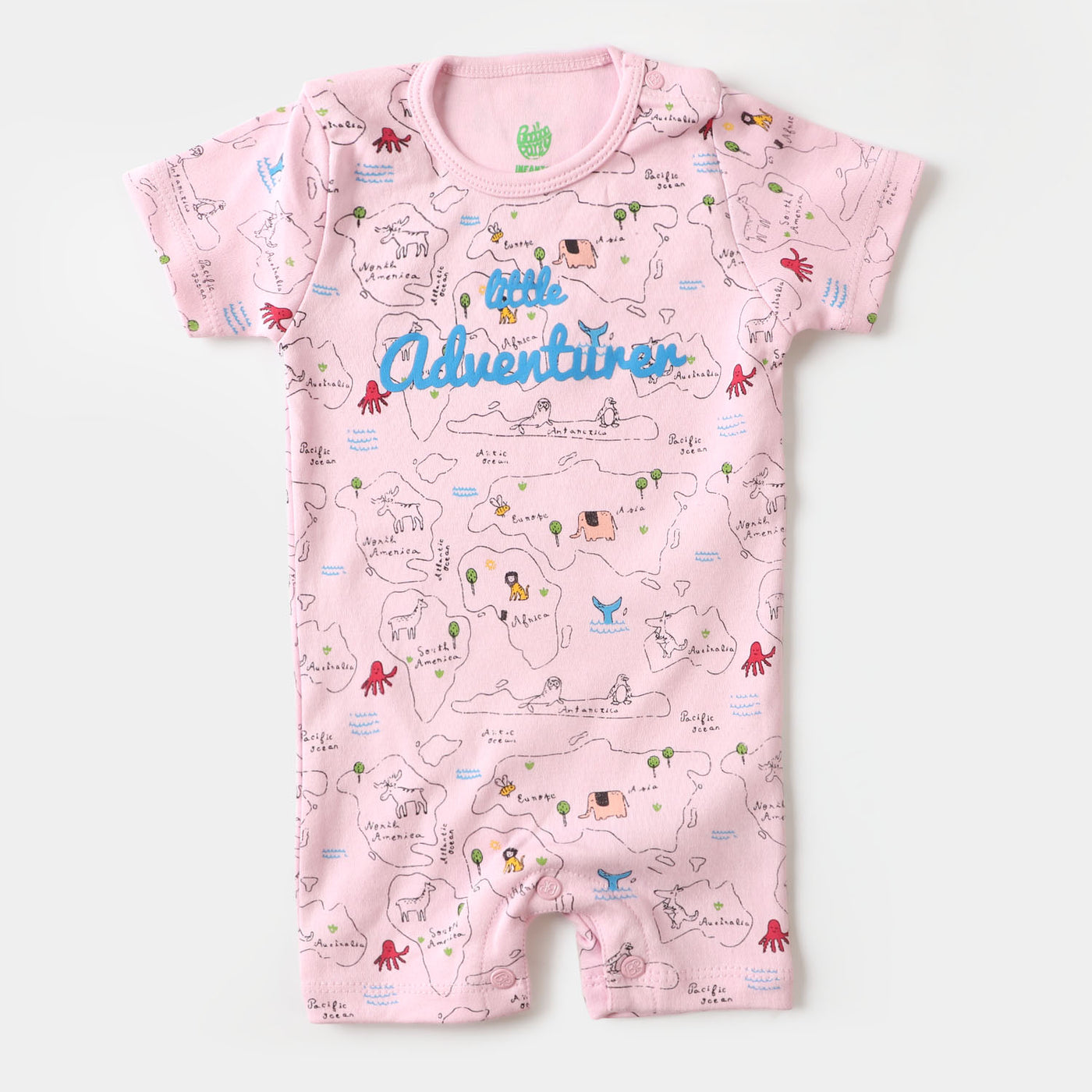 Infant Boys Knitted Romper Little Advanturer - Pink A-Boo
