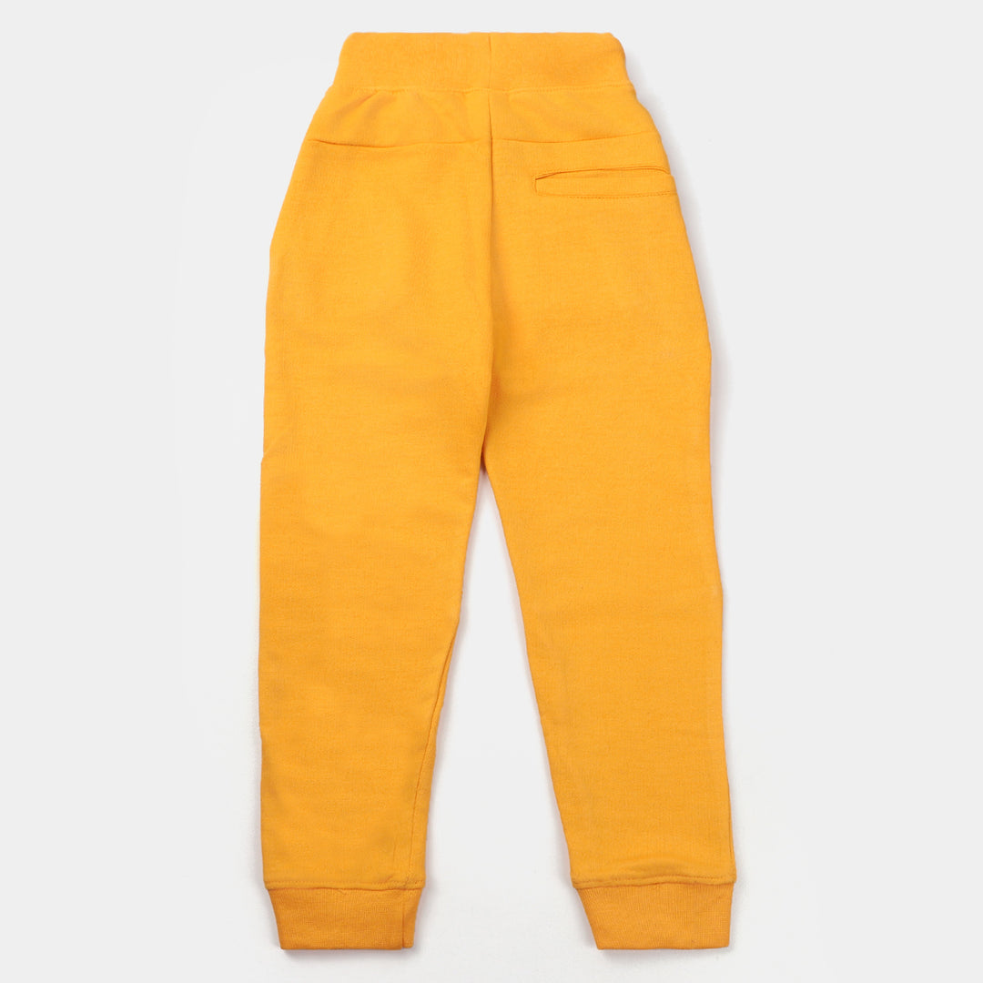 Boys Terry & Fleece Pajama Elongated-Citrus