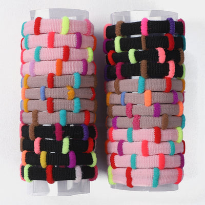 Girls Multicolor Hair Ties/Pony Set For Girls