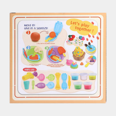 Colorful Ice Cream Clay Play Set For Kids