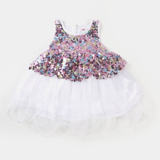 Infant Girls Fancy Frock Multi Sequins - Multi