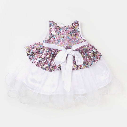 Infant Girls Fancy Frock Multi Sequins - Multi