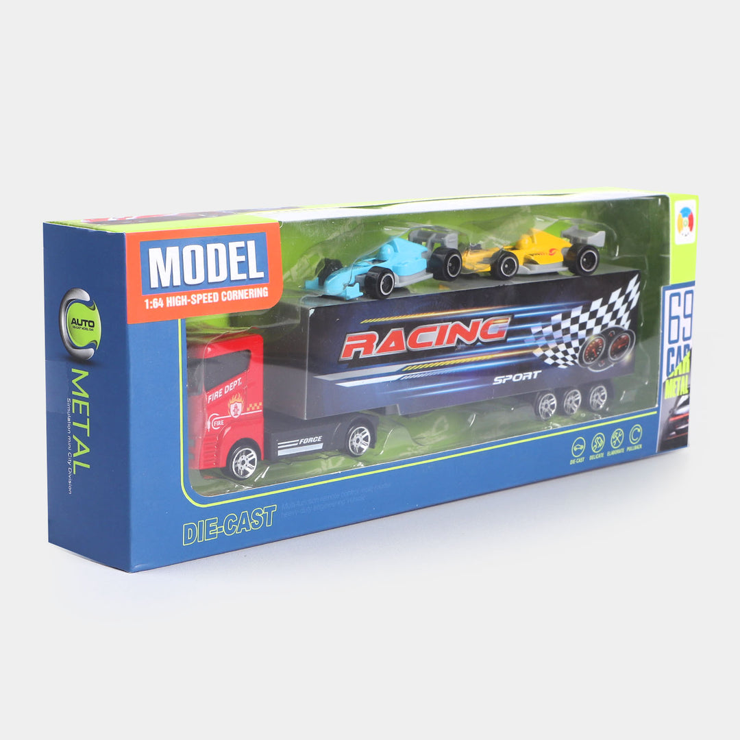 Die-Cast Metal Fire Vehicles Play Set Toy For Kids