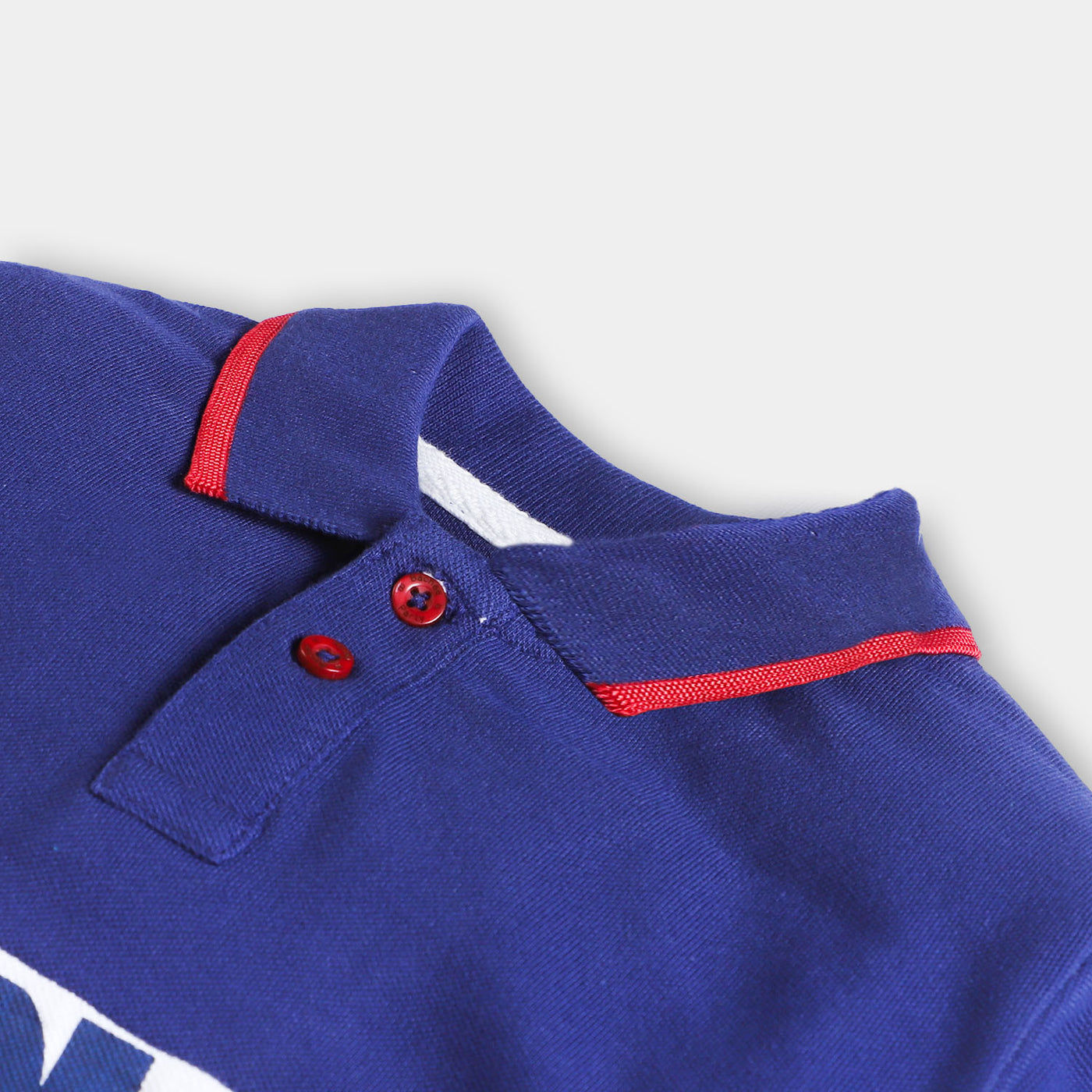 Boys Cotton Polo T-Shirt Character - Navy Blue