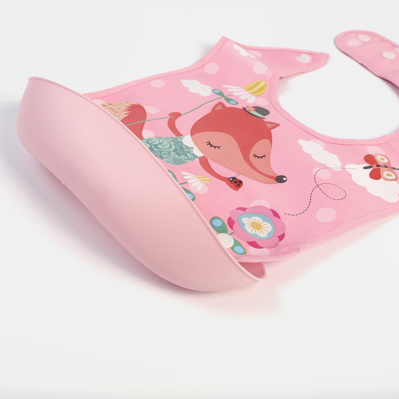 Plastic Bib With Holder For Babies