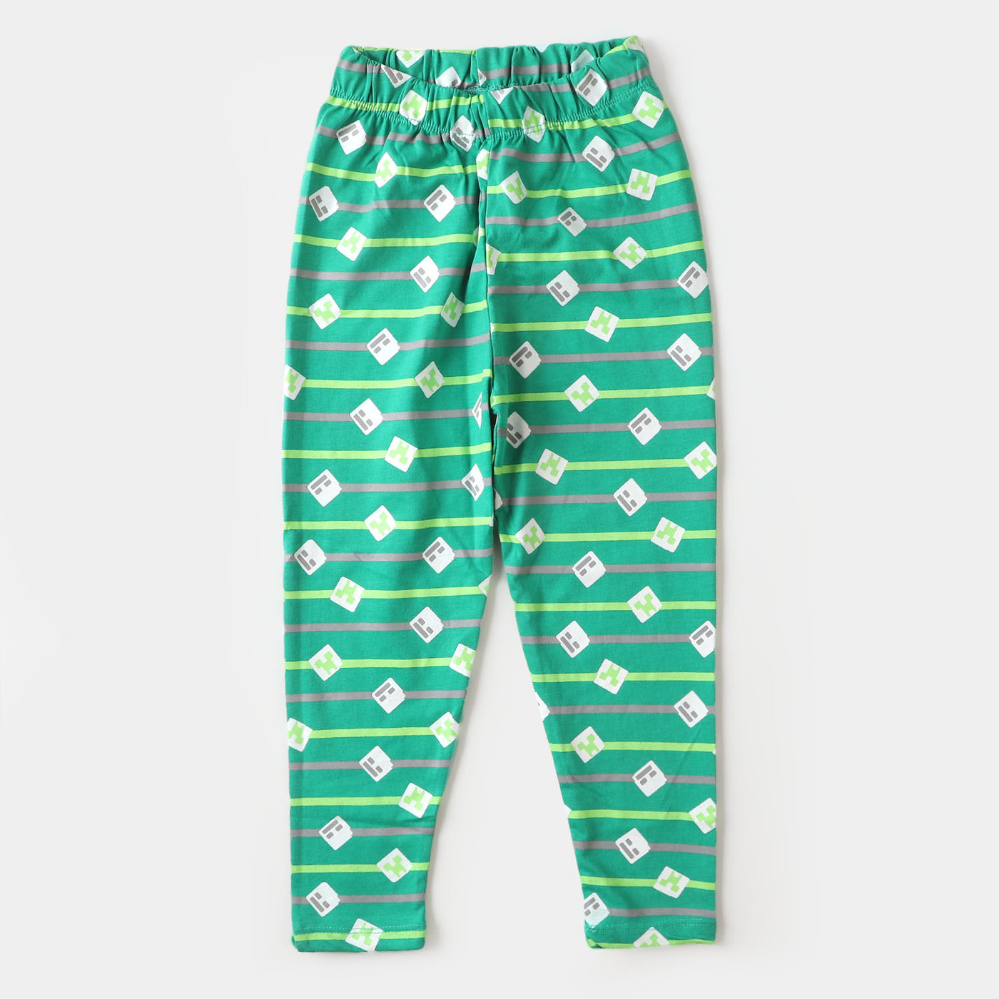 Boys Knitted Night Wear Suit- Holly Green