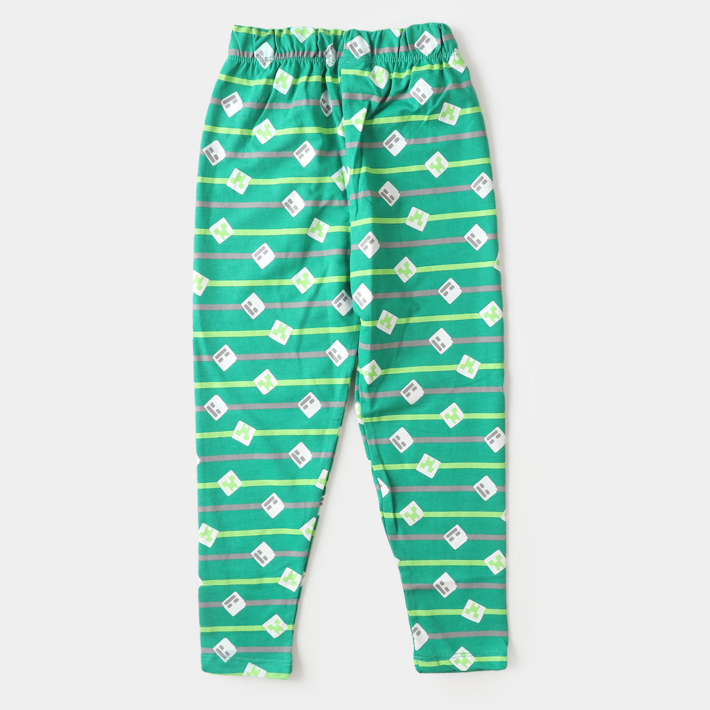 Boys Knitted Night Wear Suit- Holly Green