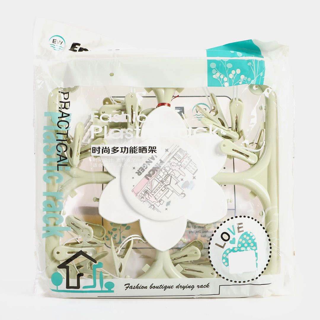 Enwei Clothes Hanger with 18 Pcs Clips