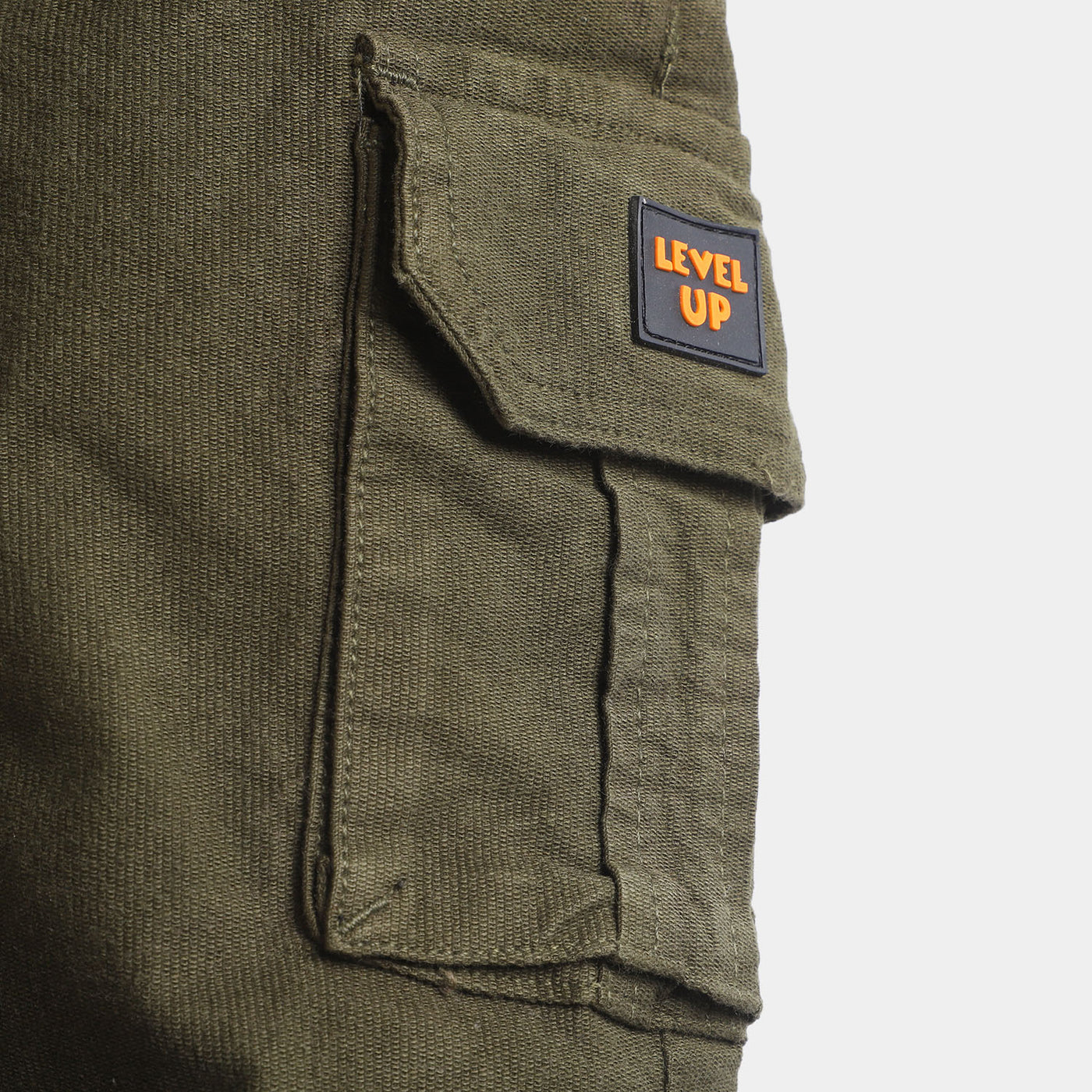 Boys Pant Cotton Level Up-Olive Green