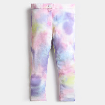 Girls Cotton Jegging -Multi