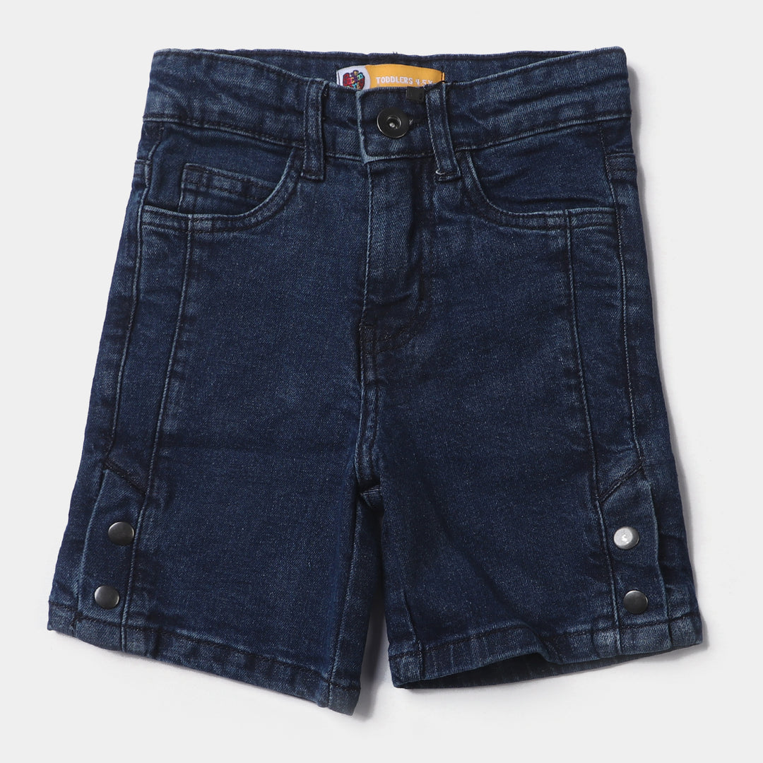 Boys Denim Stretch Short Out Of This World-Mid Blue