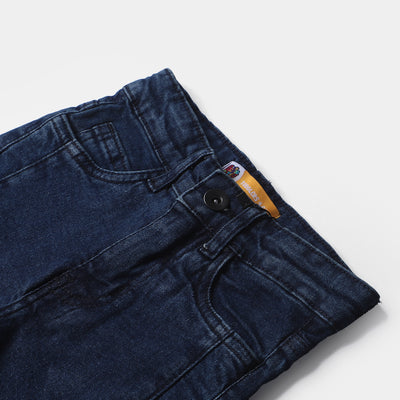 Boys Denim Stretch Short Out Of This World-Mid Blue