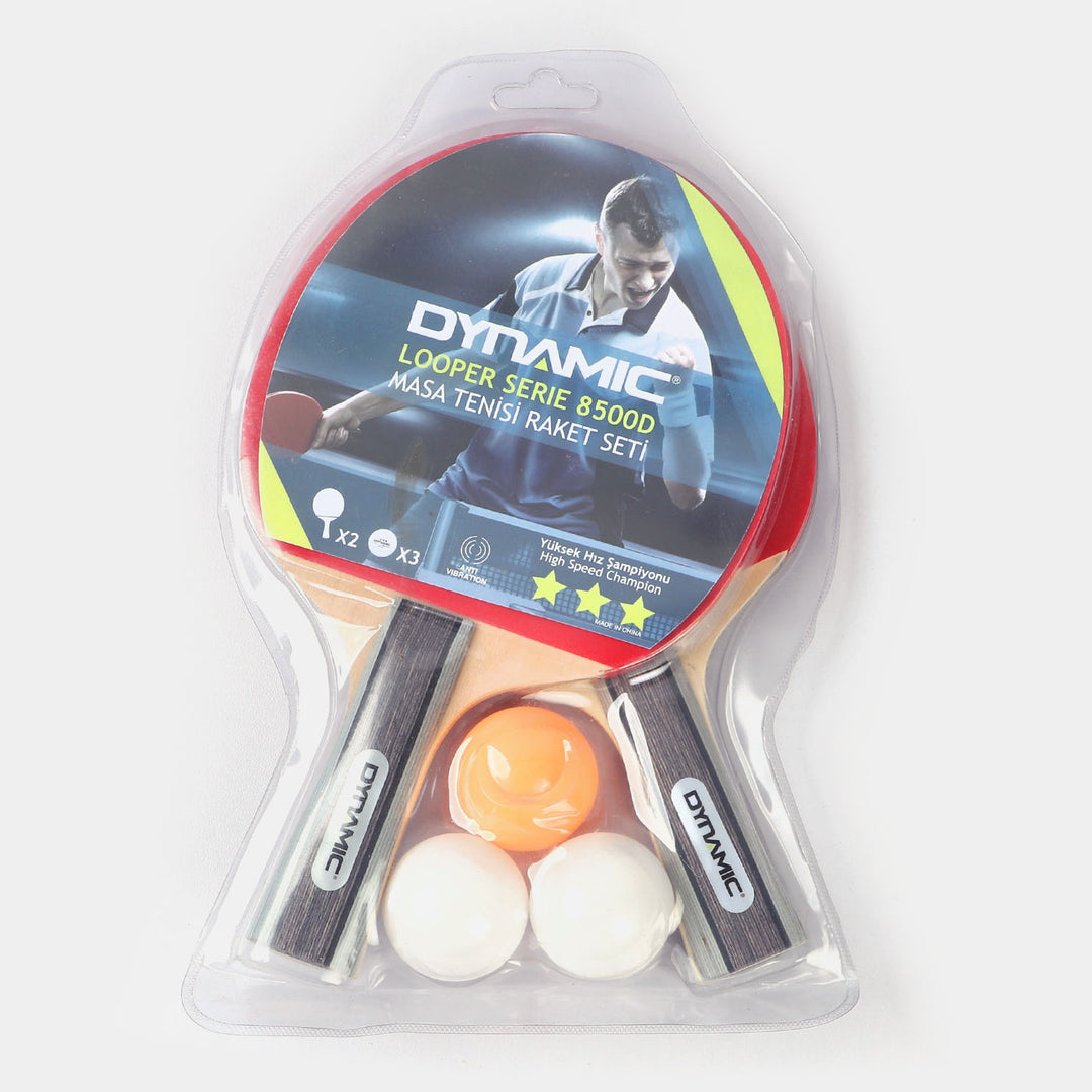 Table Tennis Racket Pair With 3 Balls For Kids