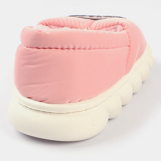 Girls Fur Slipper-Pink