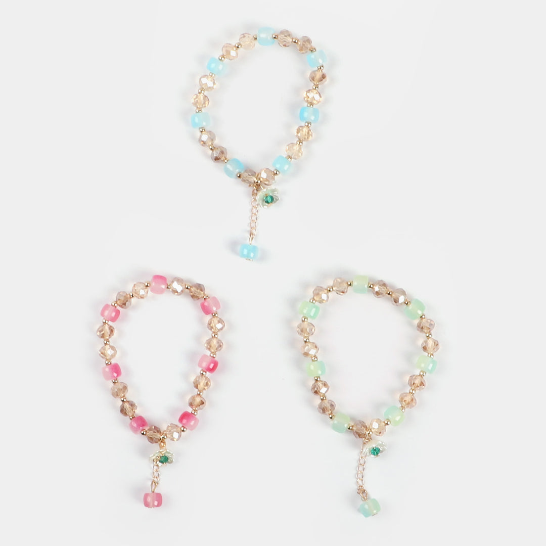 Girls Charm Beaded Bracelet | 3PCs