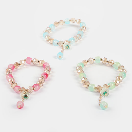 Girls Charm Beaded Bracelet | 3PCs