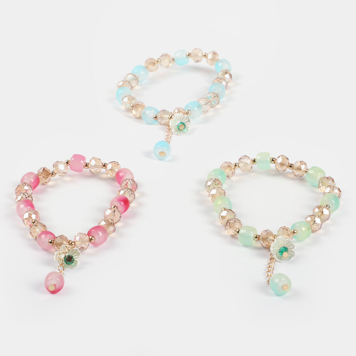 Girls Charm Beaded Bracelet | 3PCs