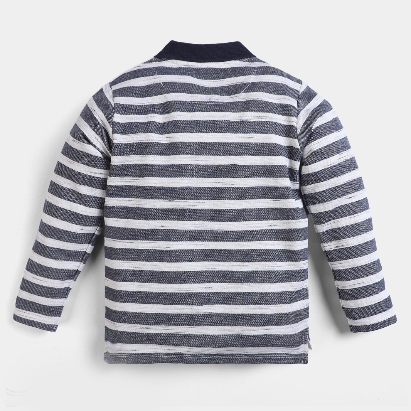 Boys Cotton Polo T-Shirt Special Fabric-B.Striper