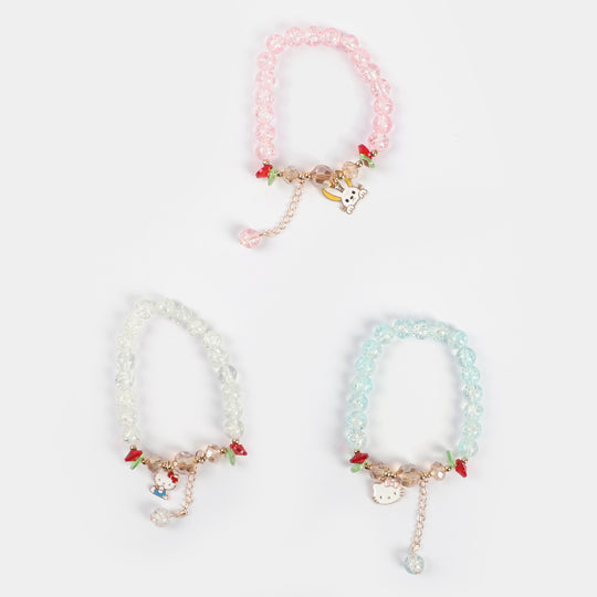 Girls Charm Beaded Bracelet | 3PCs