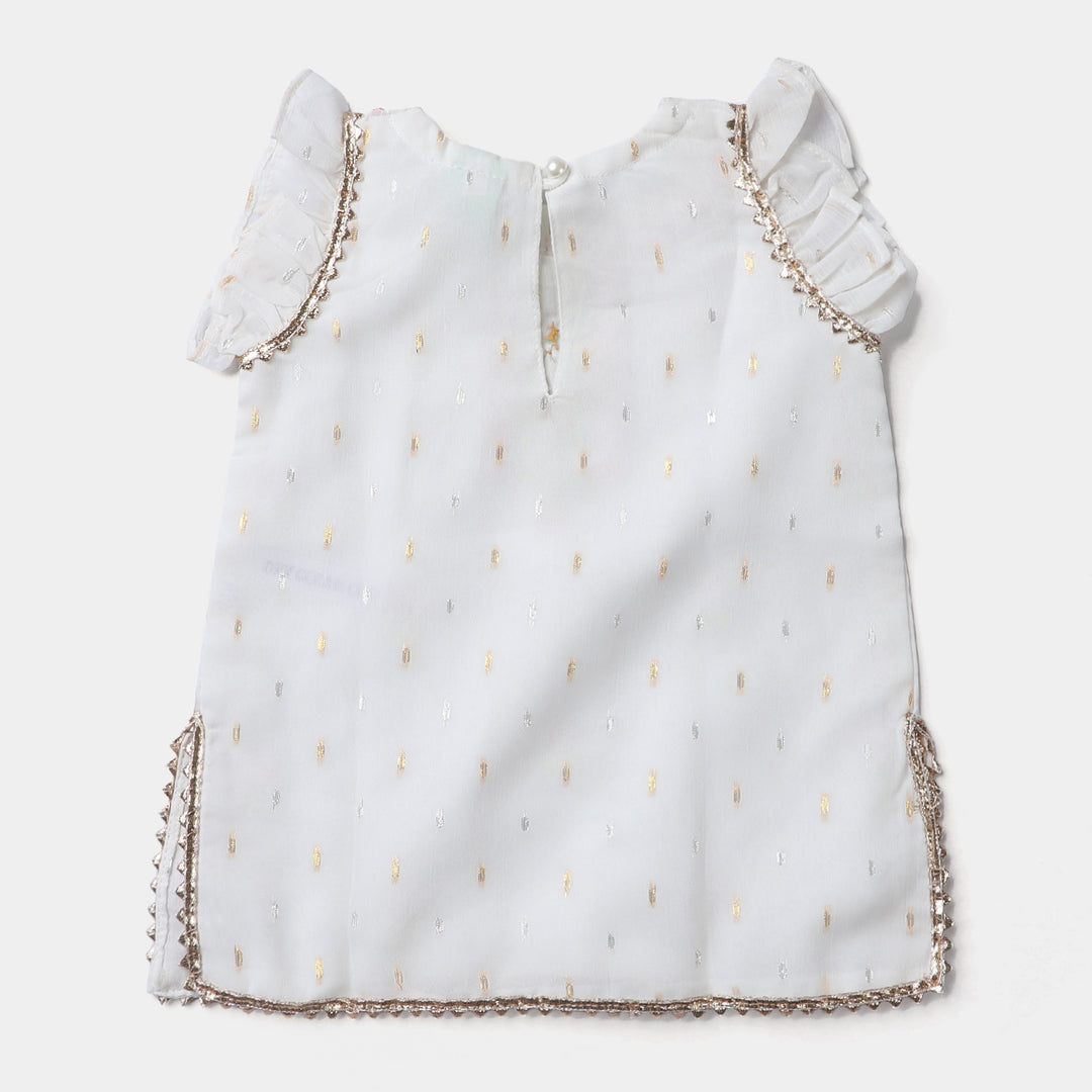 Infant Girls Chiffon 2PC Suit Noor-e-Dil-W/Golden