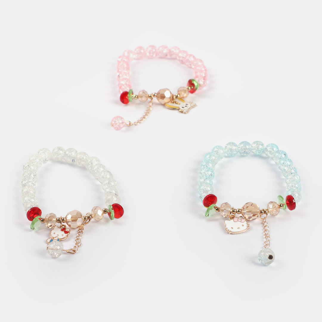 Girls Charm Beaded Bracelet | 3PCs