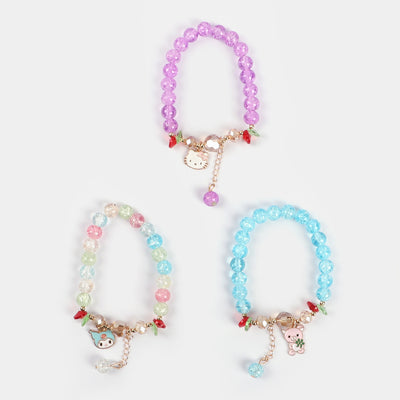 Girls Charm Beaded Bracelet | 3PCs