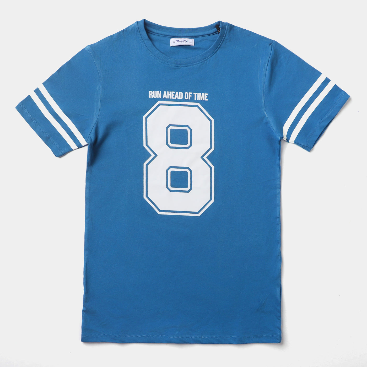 Teens Boys Cotton Jersey Tees H/S Number 8-Sea port