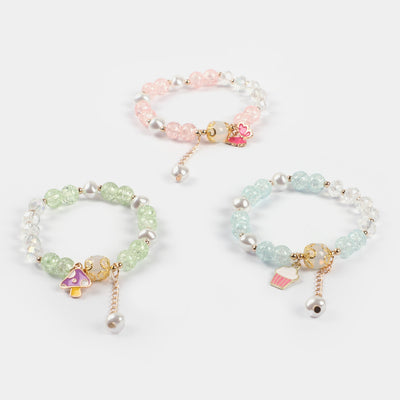 Girls Charm Beaded Bracelet | 3PCs